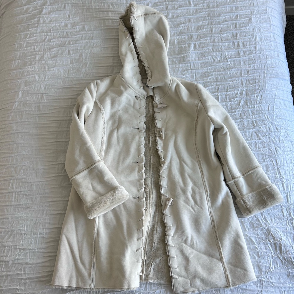 Coldwater Creek - Vintage Suede and Faux Fur Coat